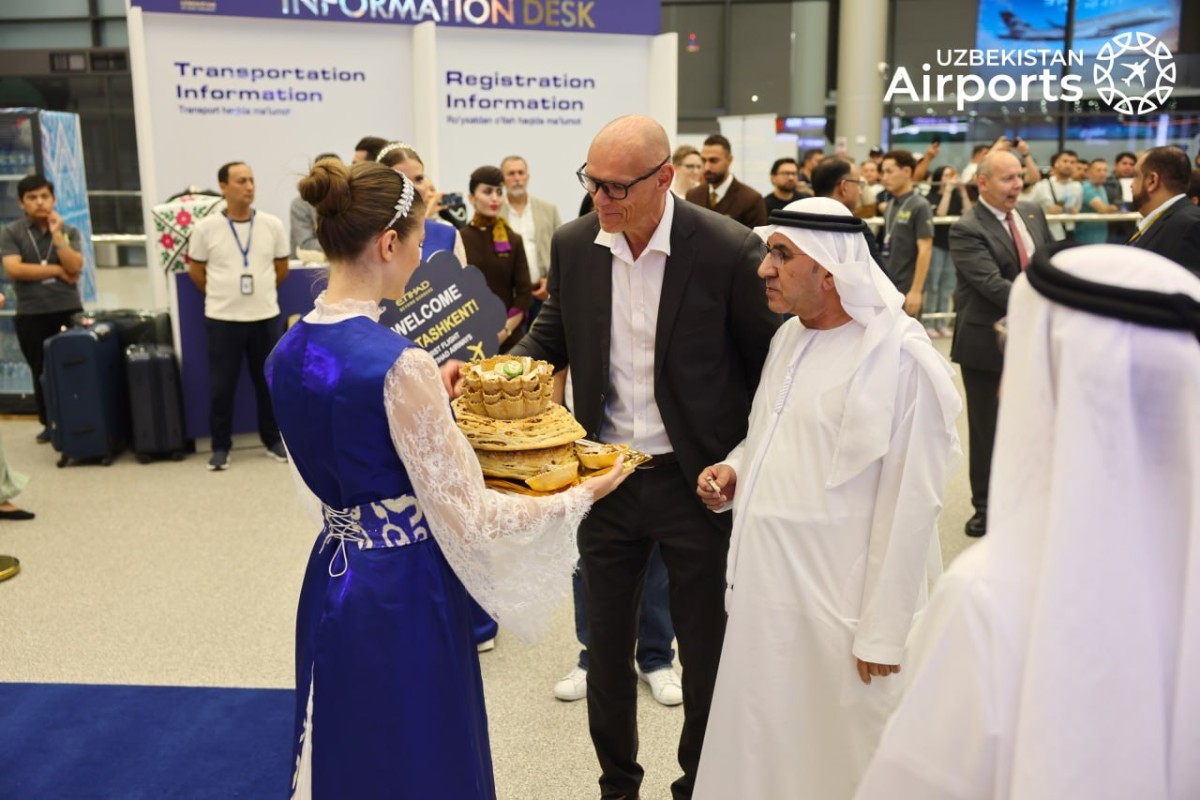 Etihad Airways operated its first flight from Abu Dhabi to Tashkent